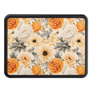 A Fall Floral Series Design 1 Trailer Hitch Cover