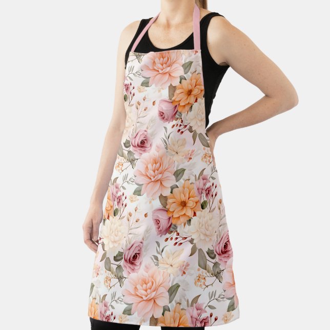 A Fall Floral Series Design 2 Apron (Insitu)