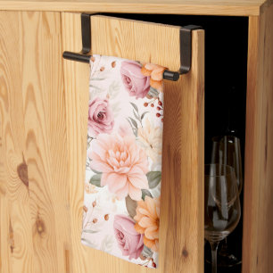 A Fall Floral Series Design 2 Kitchen Towel