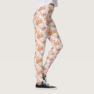 A Fall Floral Series Design 2 Leggings