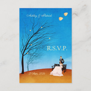 A Fall (in Love) Story RSVP Card
