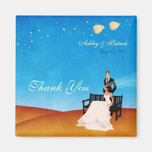 A Fall (in Love) Story Wedding Magnet