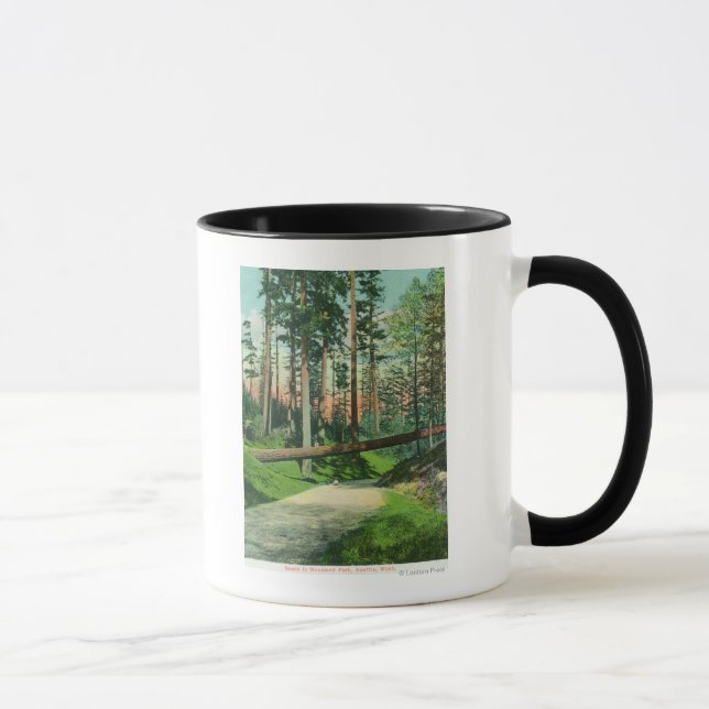 A Fallen Tree at Woodland Park Scene Mug (Right)