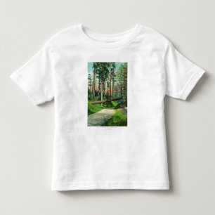 A Fallen Tree at Woodland Park Scene Toddler T-shirt