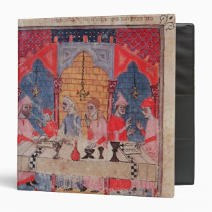 A family gathered at the table for Passover Binder