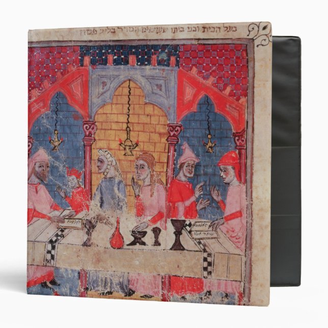 A family gathered at the table for Passover Binder (Front/Inside)