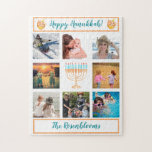A Family Photo Collage Hanukkah Gift Keepsake    Jigsaw Puzzle<br><div class="desc">From the Charm Design Studio: This is a great and unique idea for a Hanukkah gift -- a puzzle with the family's photo's - - easily personalized with favourite photos and enjoyed forever as a keepsake. This is sized for an 11x14 inch puzzle. Any questions or variations please contact us...</div>