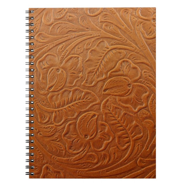 A fancy tan brown light coloured background made o notebook (Front)