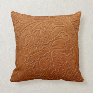 A fancy tan brown light coloured background made o throw pillow