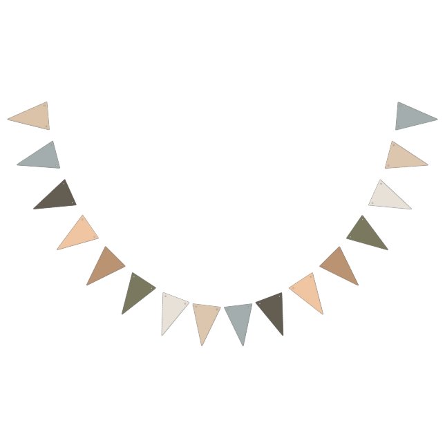 À Fanions Bannière Boho Neutral Bunting (Tout)