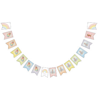 À Fanions Bannière d'anniversaire Bohème Arc-en-ciel | Premi
