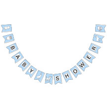 Bannière de baby shower - créatures de région