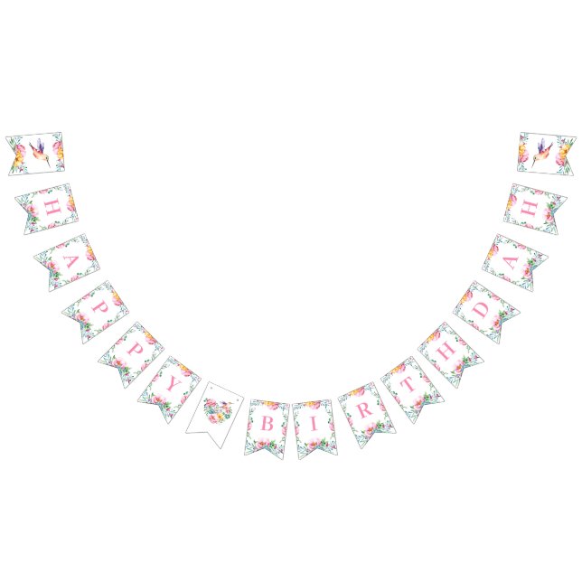 À Fanions Bannière de Bunting pour filles d'anniversaire joy (Tout)