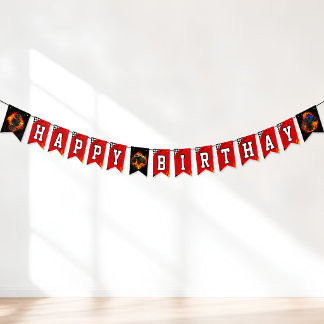 À Fanions Bannière de guirlande d'anniversaire de course de 