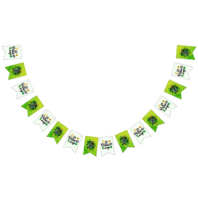 À Fanions Bannière de Jour de la Saint Patrick (Tout)