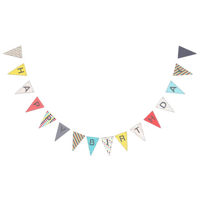 À Fanions Bannière de joyeux anniversaire de carnaval (Tout)