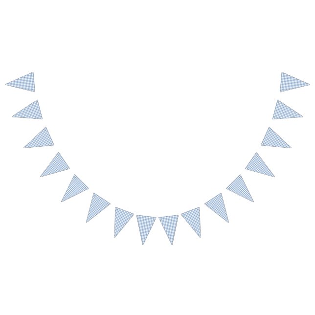 À Fanions Bannière de pique-nique Blue En vichy Party (Tout)