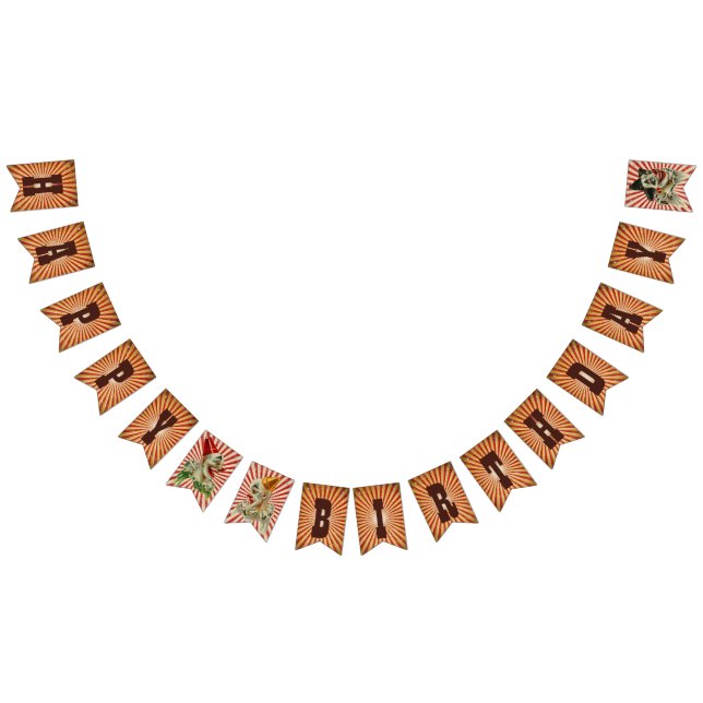 À Fanions Bannière haut pour Cirque Thème Anniversaire (Tout)