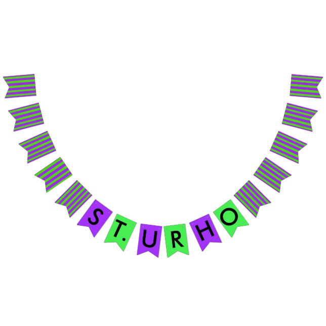 À Fanions Bannière pourpre de Parti Vert de jour de St Urho (Tout)