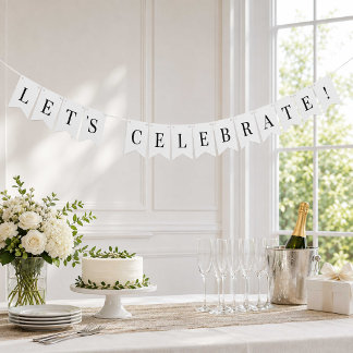 À Fanions Bannière triangulaire grise rustique | Mariage & F