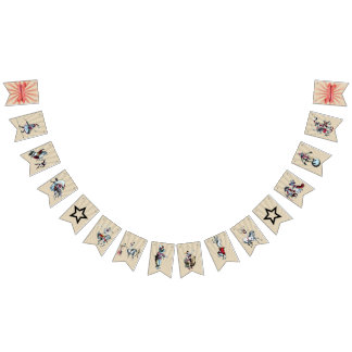 À Fanions Bannière vintage de partie de cirque