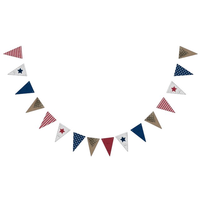 À Fanions Bonne bannière de 4 juillet Bunting (Tout)