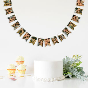 À Fanions Elegant Boho Orange Bannière de jonction nuptial