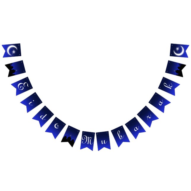 À Fanions Salutation d'Eid Mubarak - bannière d'étamine de (Tout)