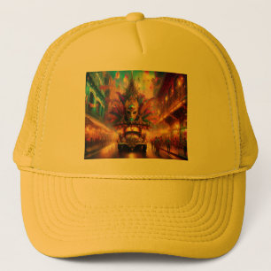 A Fantasy Look At A Mardi Gras Parade Trucker Hat