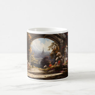 A Fantasy World of Palaces and Flowers Coffee Mug