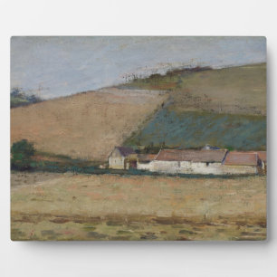 A Farm Among Hills, Giverny, c.1887 Plaque