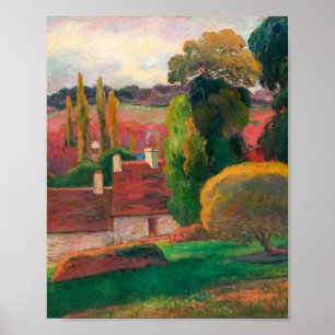 A Farm in Brittany by Paul Gauguin Poster