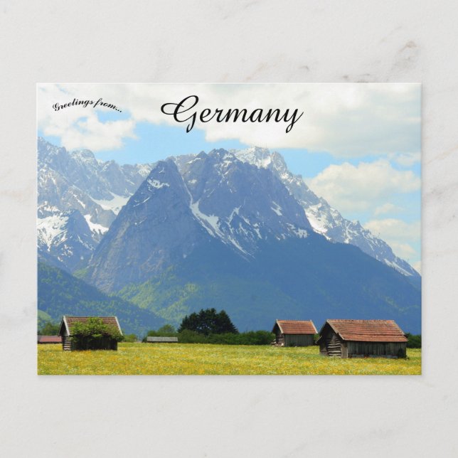 A Farm in Grainau Germany Postcard (Front)