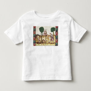 A farmer teaching his son to plough a field toddler t-shirt