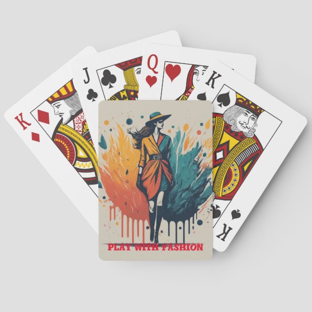 A Fashionable Twist Playing Cards (Back)
