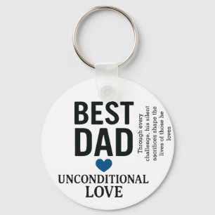 A father’s love is a beacon of strength keychain