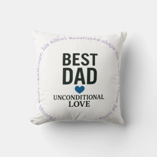 A father’s love is a beacon of strength throw pillow