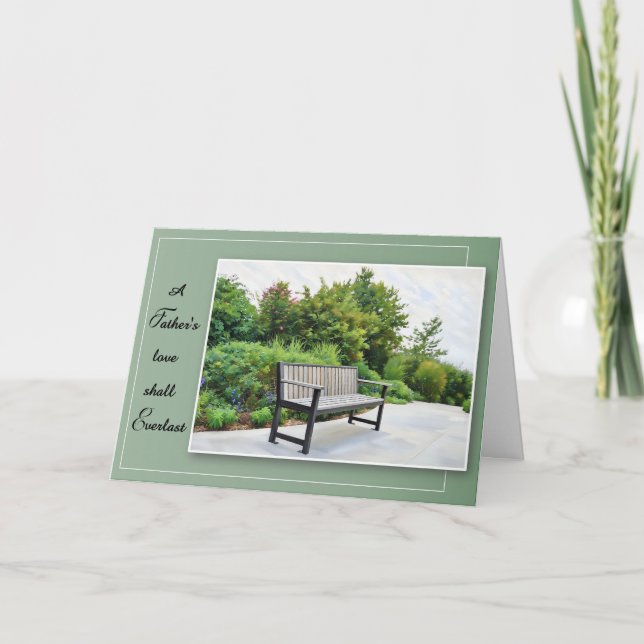 A Father's Love Shall Everlast - Sympathy Card (Front)