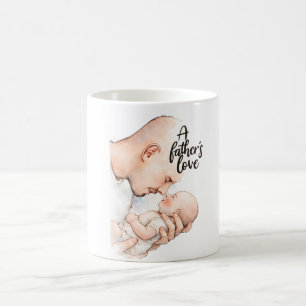 A Father's Tender Moment Coffee Mug