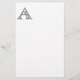 A Faux-"Diamond" Monogram Stationery