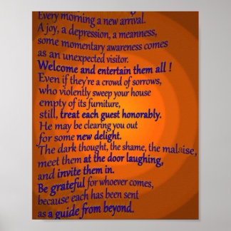 A favorite RUMI poem Poster