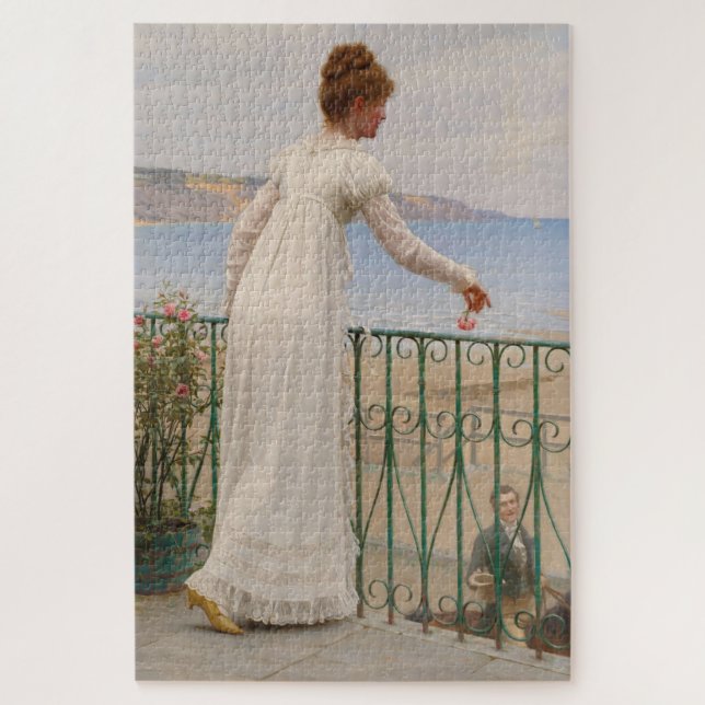 A Favour - Edmund Blair Leighton Jigsaw Puzzle (Vertical)