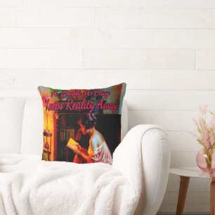 A Favourite book by Delphin Enjolras  Throw Pillow