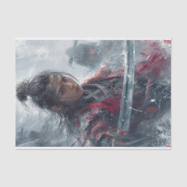 A Fearsome Warrior Tissue Paper (Front)