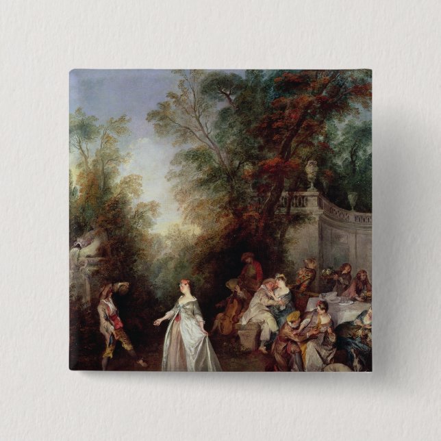 A Feast 2 Inch Square Button (Front)