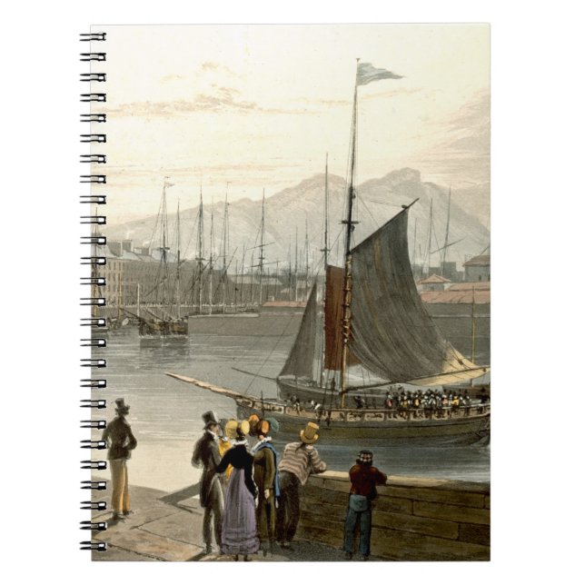 A ferry arriving at Leith, from 'A Voyage Around G Notebook (Front)