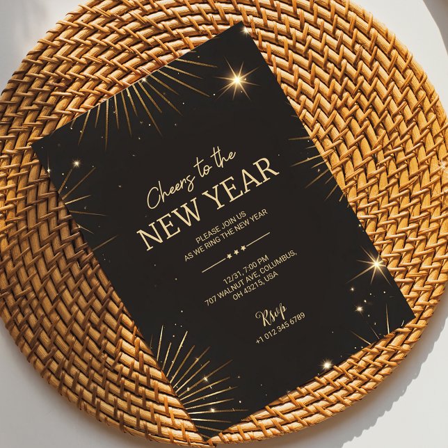 A festive new year's invitation card (Créateur téléchargé)