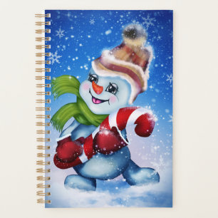 A festive snowman planner