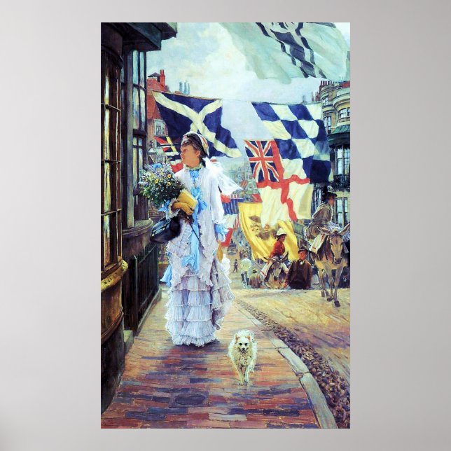 A Fete Day At Brighton ~ James Tissot ~ Fine Art Poster (Front)