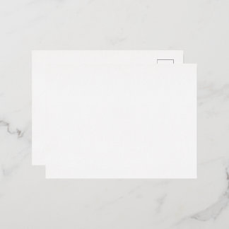À Feuilles D'aluminium Carte postale d'invitation en feuille métallisée